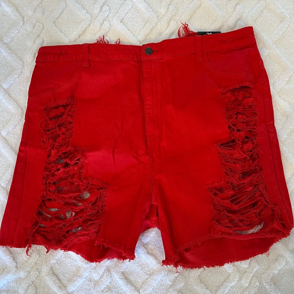 2X fashion, nova shredded shorts new with tag set - Picture 3 of 8